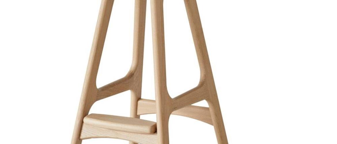 Kožená otočná barová stolička 79 cm Buck – Hammel Furniture
